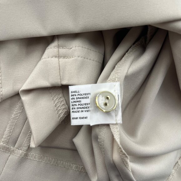 Lady Hagen Essentials Womens Skort Size 6 Beige Polyester Blend - Picture 4 of 5